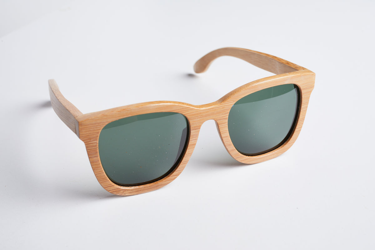 Bamboo Sunglasses Flat Bridge Hades Bewell Sunglasses