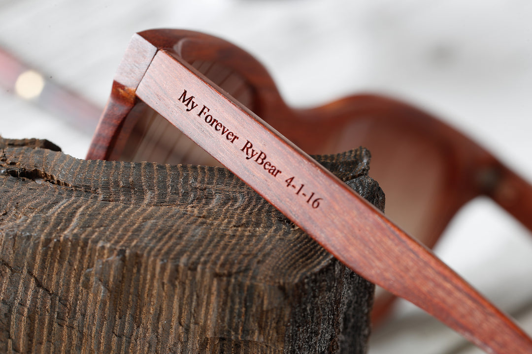 Zebrawood Bulgy Bridge Wood Sunglasses | Bewell Sunglasses