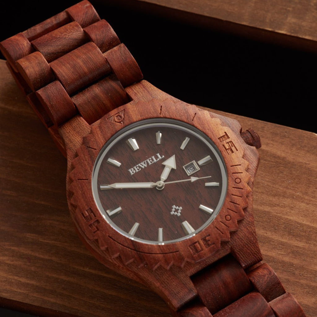 Deals New KAHALA Handmade Wooden Watch ~ Red Sandalwood