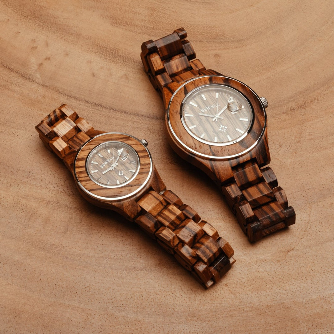 Bewell Wooden Watches For Couples - Venus