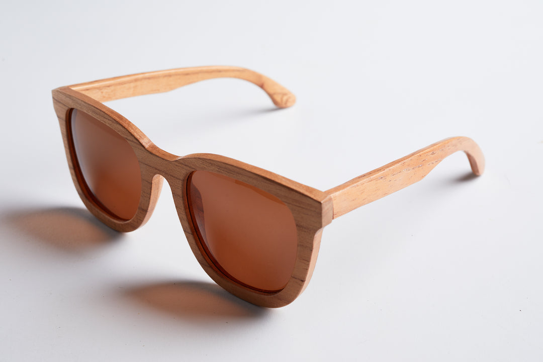 Chinese Mahogany Hades Wood Sunglasses| Bewell Sunglasses