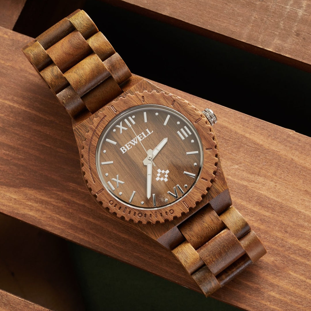 Bewell Wooden Watches | Unisex Verawood Pluto