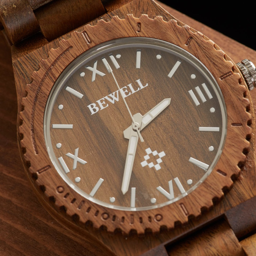 Bewell Wooden Watches | Unisex Verawood Pluto